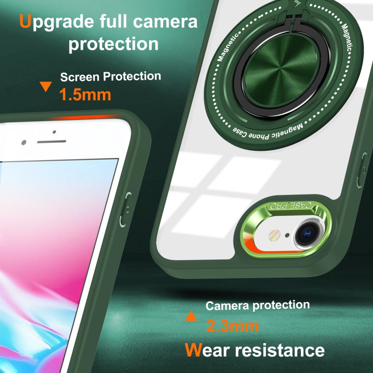 For iPhone SE 2022 / 2020 / 8 / 7 Magnetic Rotating Ring Holder Phone Case