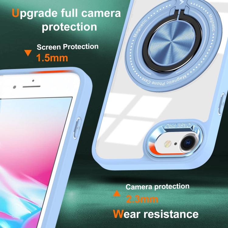 For iPhone SE 2022 / 2020 / 8 / 7 Magnetic Rotating Ring Holder Phone Case