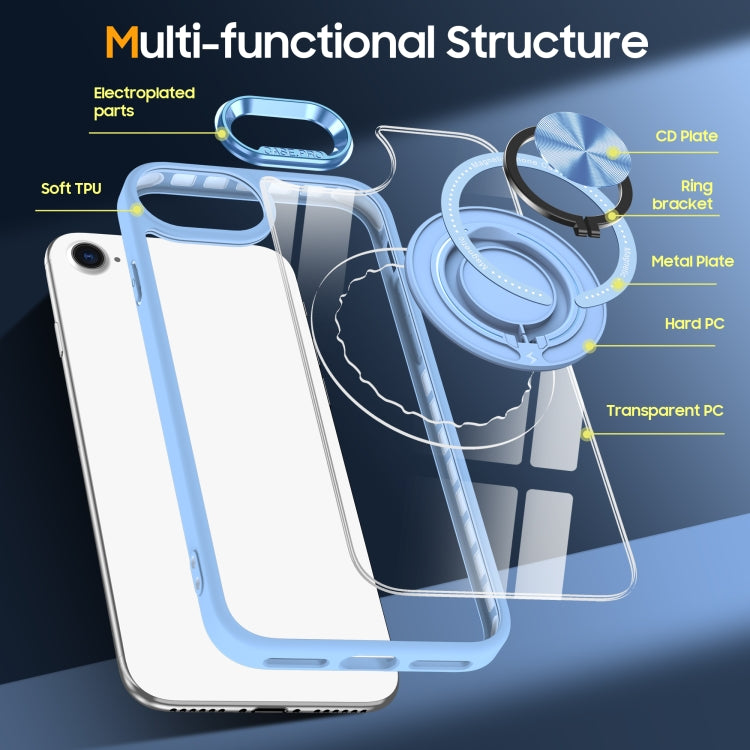 For iPhone SE 2022 / 2020 / 8 / 7 Magnetic Rotating Ring Holder Phone Case
