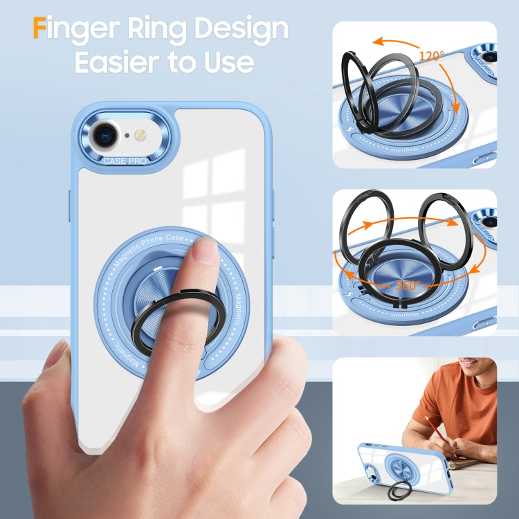 For iPhone SE 2022 / 2020 / 8 / 7 Magnetic Rotating Ring Holder Phone Case