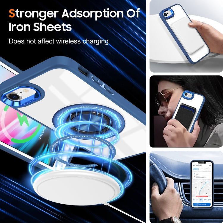 For iPhone SE 2022 / 2020 / 8 / 7 Magnetic Rotating Ring Holder Phone Case