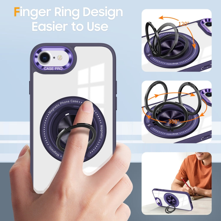 For iPhone SE 2022 / 2020 / 8 / 7 Magnetic Rotating Ring Holder Phone Case