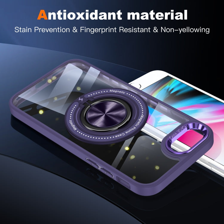 For iPhone SE 2022 / 2020 / 8 / 7 Magnetic Rotating Ring Holder Phone Case