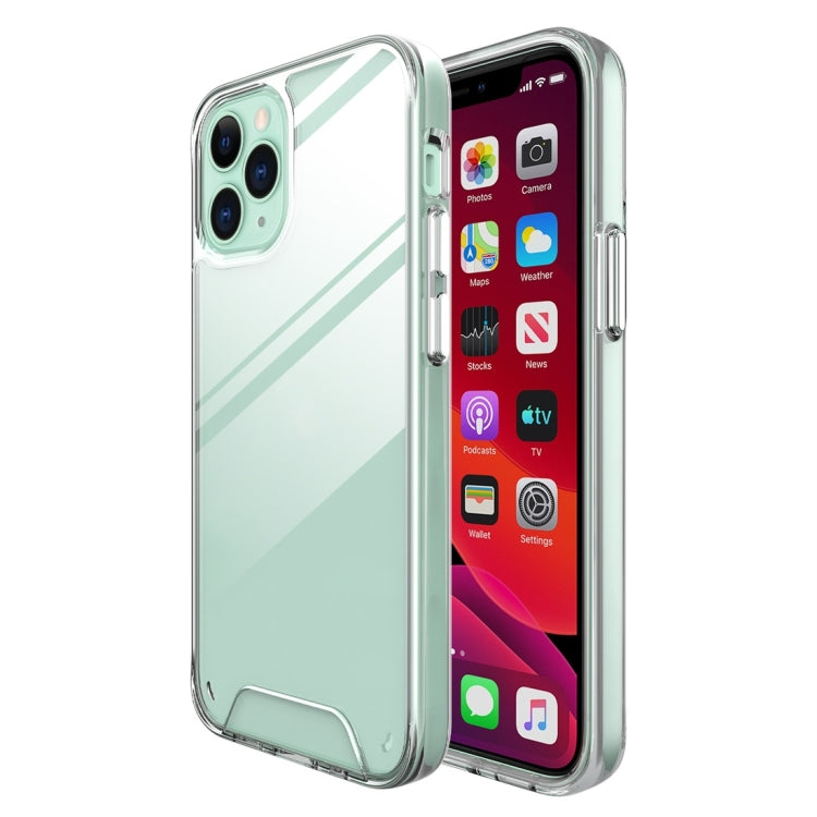 For iPhone 12 mini Scratchproof TPU + Acrylic Space case Protective Case(Transparent)
