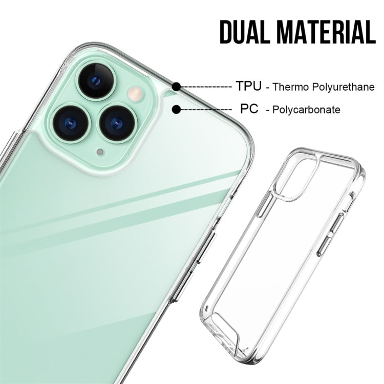 For iPhone 12 mini Scratchproof TPU + Acrylic Space case Protective Case(Transparent)