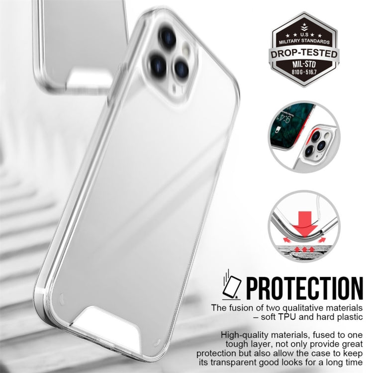 For iPhone 12 / 12 Pro Scratchproof TPU + Acrylic Space case Protective Case(Transparent)