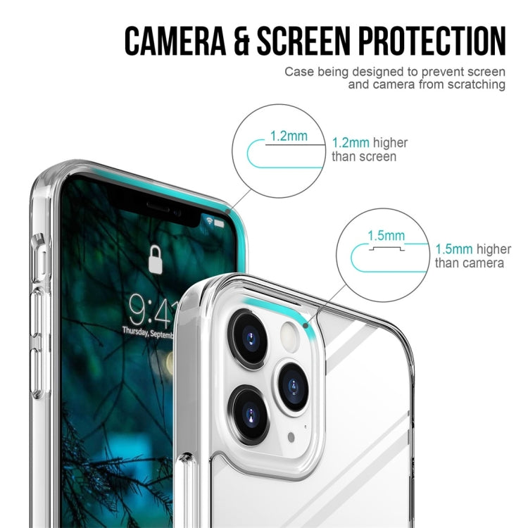 For iPhone 12 / 12 Pro Scratchproof TPU + Acrylic Space case Protective Case(Transparent)