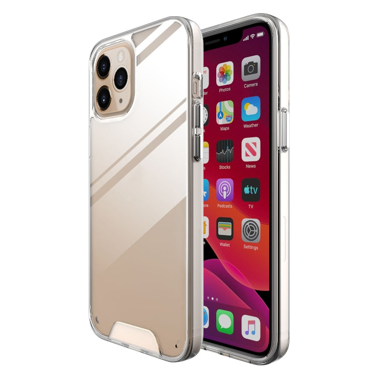 For iPhone 12 Pro Max Scratchproof TPU + Acrylic Space case Protective Case(Transparent)