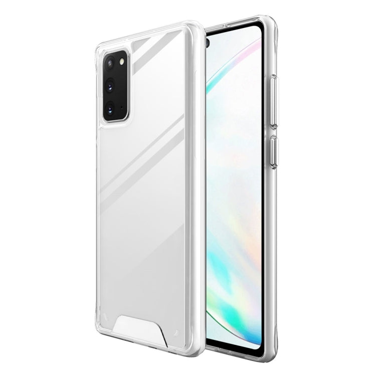 For Samsung Galaxy Note20 5G Scratchproof TPU + Acrylic Space case Protective Case(Transparent)