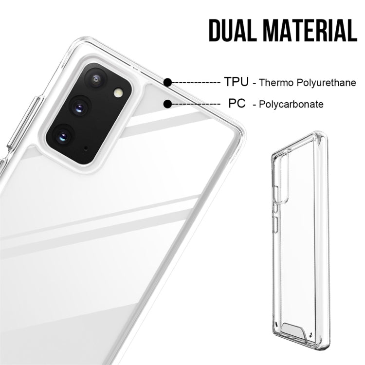 For Samsung Galaxy Note20 5G Scratchproof TPU + Acrylic Space case Protective Case(Transparent)