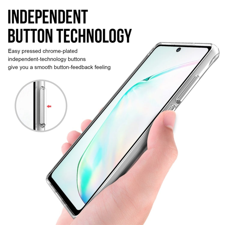 For Samsung Galaxy Note20 5G Scratchproof TPU + Acrylic Space case Protective Case(Transparent)