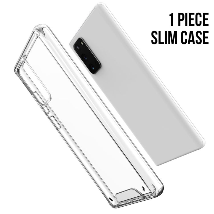 For Samsung Galaxy Note20 5G Scratchproof TPU + Acrylic Space case Protective Case(Transparent)