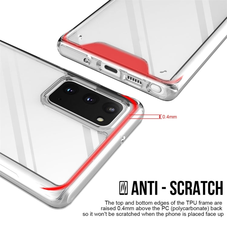 For Samsung Galaxy Note20 5G Scratchproof TPU + Acrylic Space case Protective Case(Transparent)