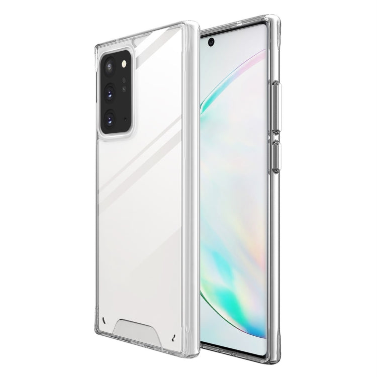For Samsung Galaxy Note20 Ultra 5G Scratchproof TPU + Acrylic Space case Protective Case(Transparent)