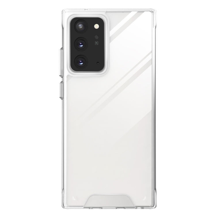 For Samsung Galaxy Note20 Ultra 5G Scratchproof TPU + Acrylic Space case Protective Case(Transparent)