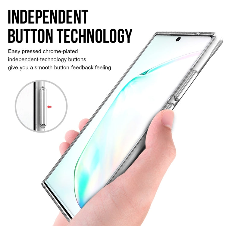 For Samsung Galaxy Note20 Ultra 5G Scratchproof TPU + Acrylic Space case Protective Case(Transparent)
