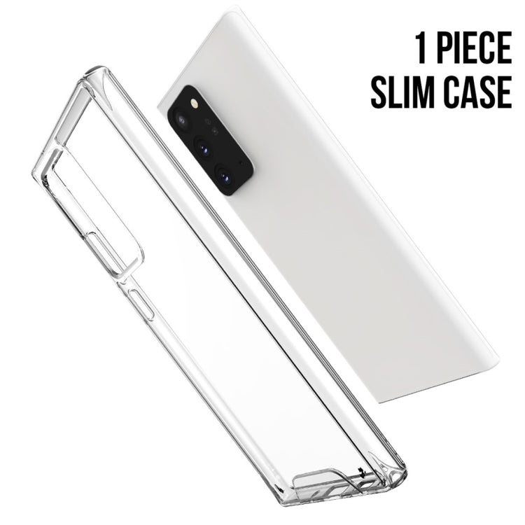 For Samsung Galaxy Note20 Ultra 5G Scratchproof TPU + Acrylic Space case Protective Case(Transparent)