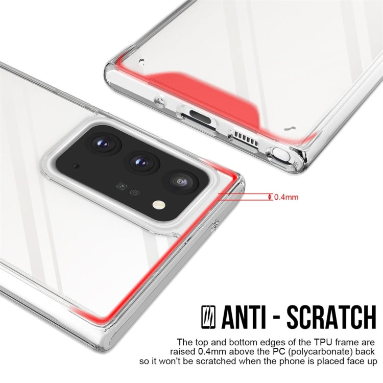 For Samsung Galaxy Note20 Ultra 5G Scratchproof TPU + Acrylic Space case Protective Case(Transparent)
