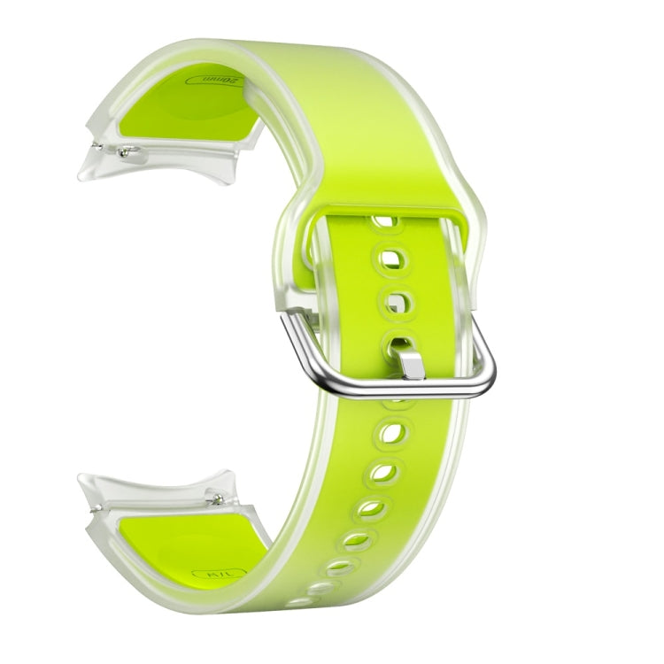 For Samsung Galaxy Watch FE 40mm Glacier Clear Two Color Silicone Watch Band