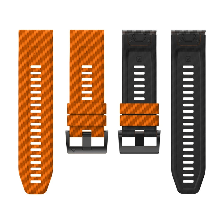 22mm Two Color Carbon Fiber Pattern Silicone Watch Band
