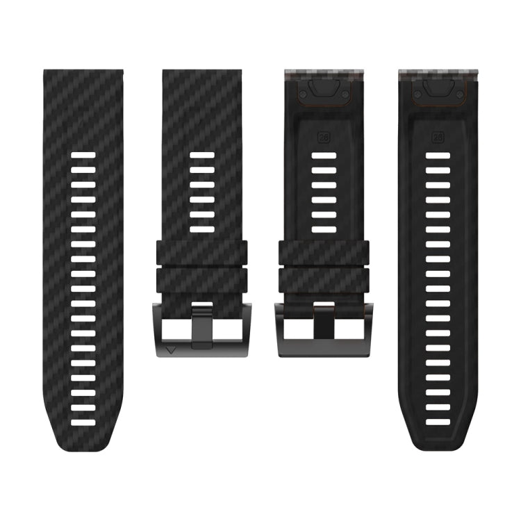 22mm Two Color Carbon Fiber Pattern Silicone Watch Band