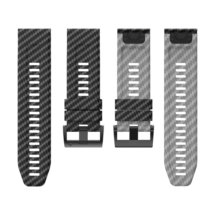 22mm Two Color Carbon Fiber Pattern Silicone Watch Band