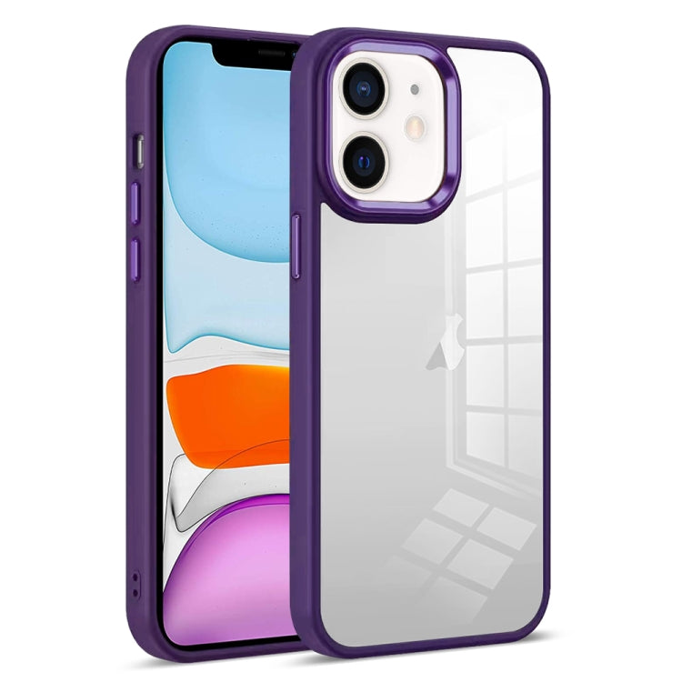 For iPhone 11 Colorful Armor Transparent Phone Case