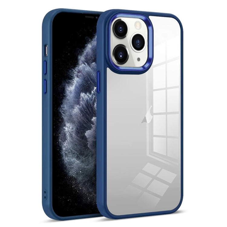 For iPhone 11 Pro Colorful Armor Transparent Phone Case