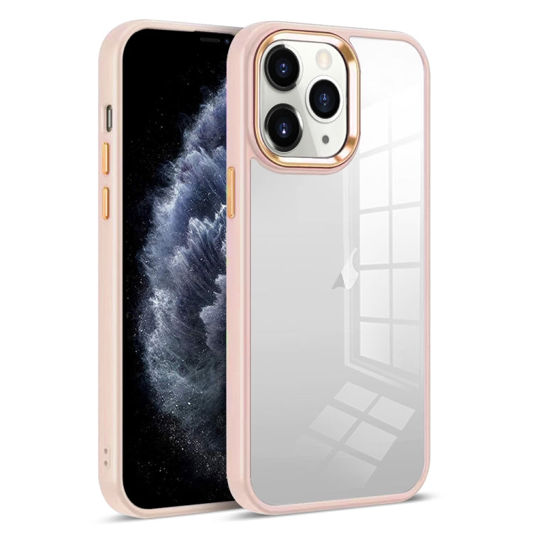 For iPhone 11 Pro Max Colorful Armor Transparent Phone Case
