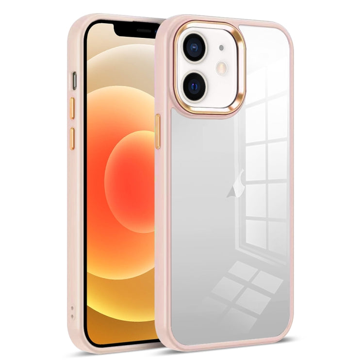 For iPhone 12 Colorful Armor Transparent Phone Case