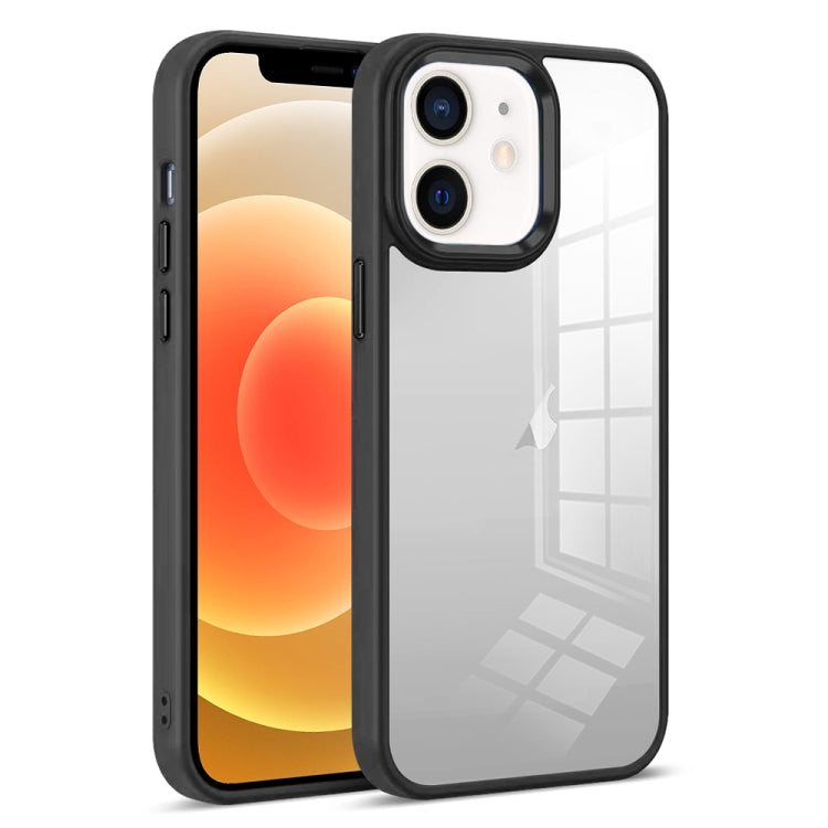 For iPhone 12 Colorful Armor Transparent Phone Case