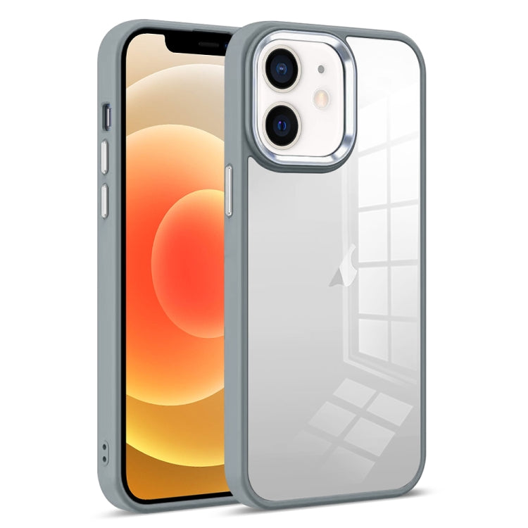 For iPhone 12 Colorful Armor Transparent Phone Case
