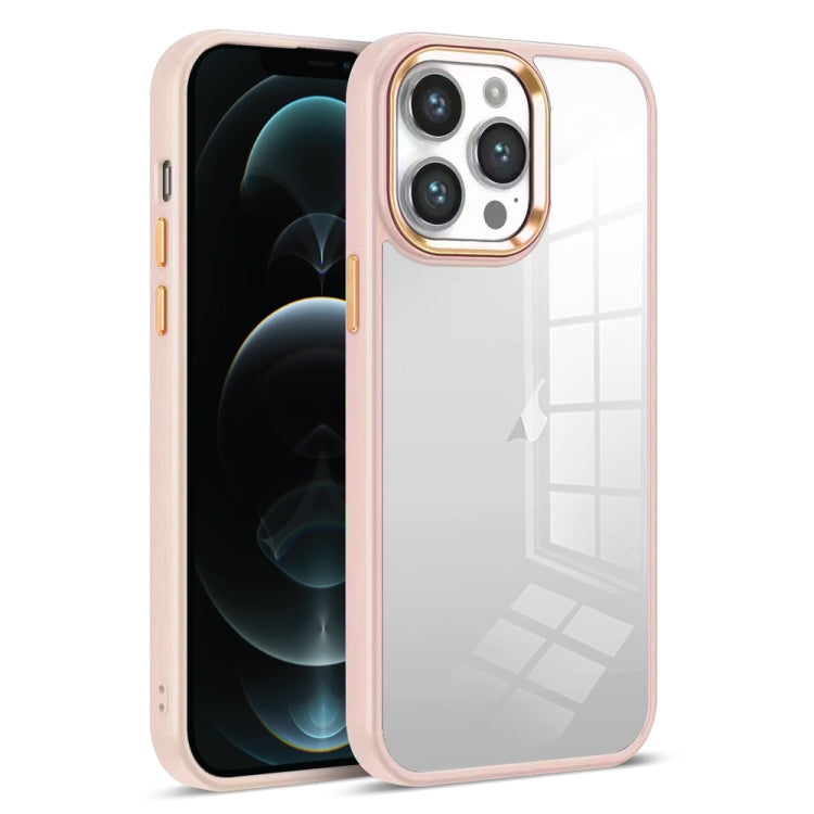 For iPhone 12 Pro Max Colorful Armor Transparent Phone Case