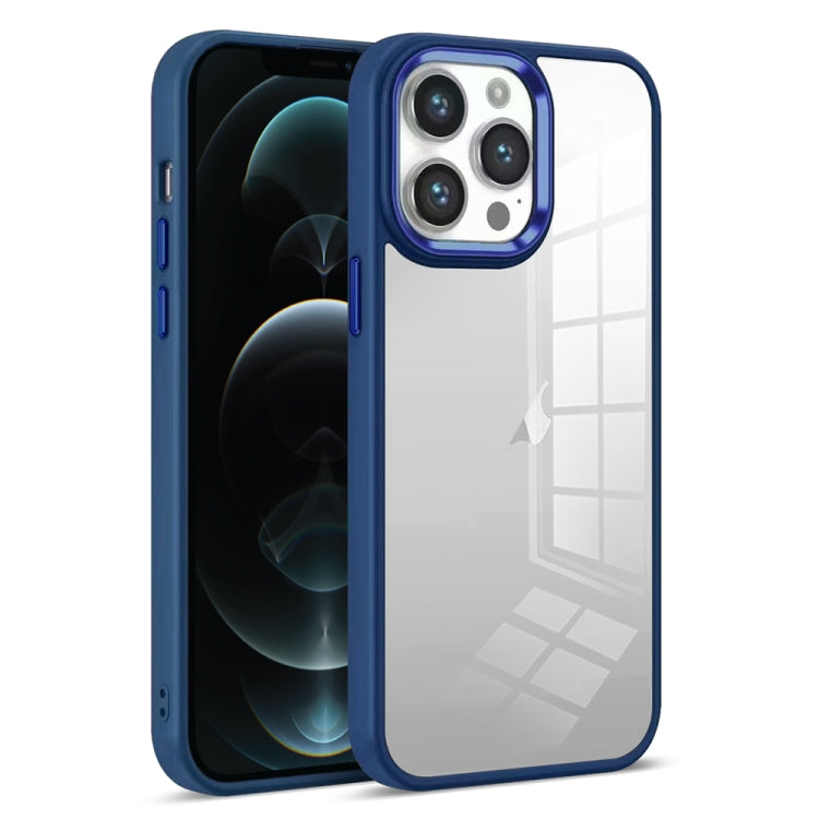 For iPhone 12 Pro Max Colorful Armor Transparent Phone Case
