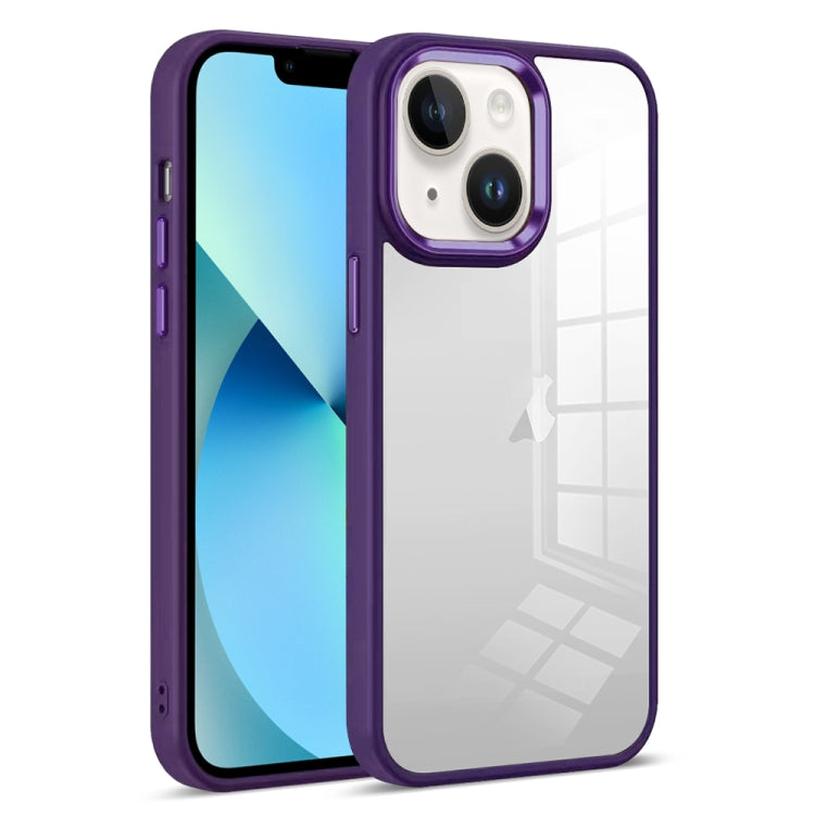 For iPhone 13 Colorful Armor Transparent Phone Case