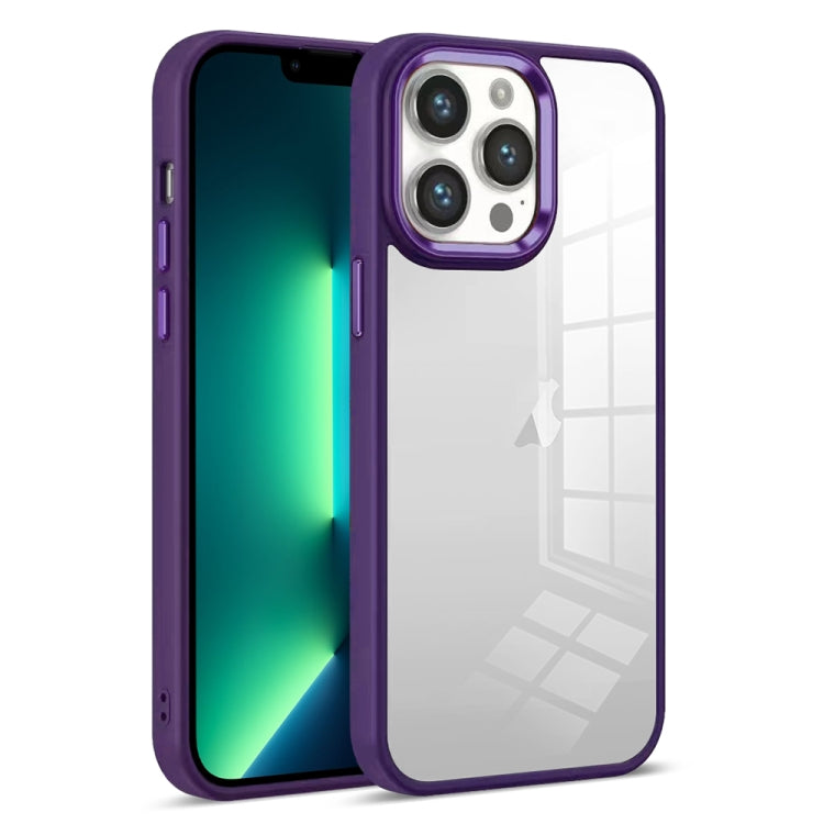 For iPhone 13 Pro Colorful Armor Transparent Phone Case