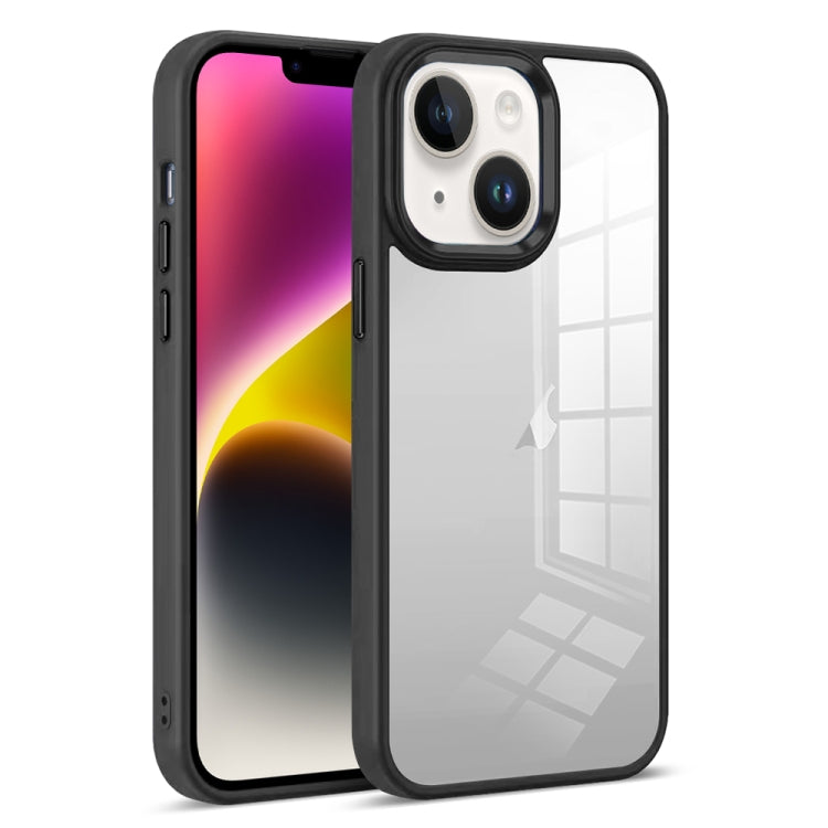 For iPhone 14 Plus Colorful Armor Transparent Phone Case