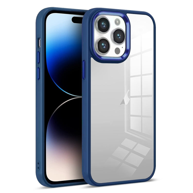 For iPhone 14 Pro Colorful Armor Transparent Phone Case