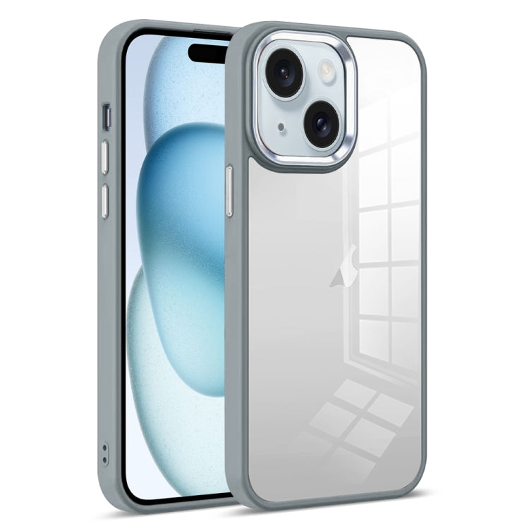 For iPhone 15 Plus Colorful Armor Transparent Phone Case