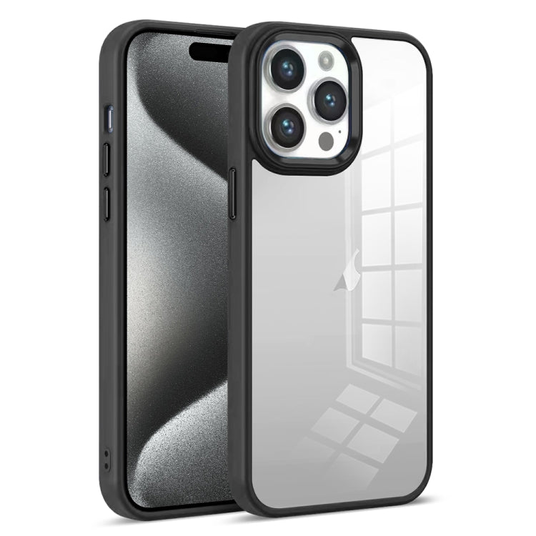 For iPhone 15 Pro Colorful Armor Transparent Phone Case