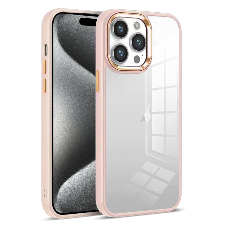 For iPhone 15 Pro Max Colorful Armor Transparent Phone Case