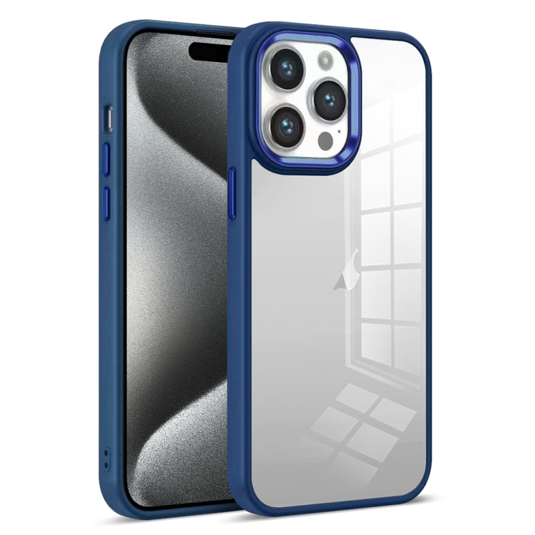 For iPhone 15 Pro Max Colorful Armor Transparent Phone Case