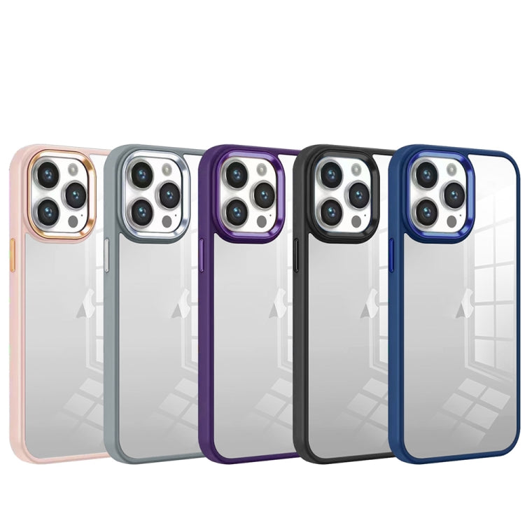 For iPhone 15 Pro Colorful Armor Transparent Phone Case