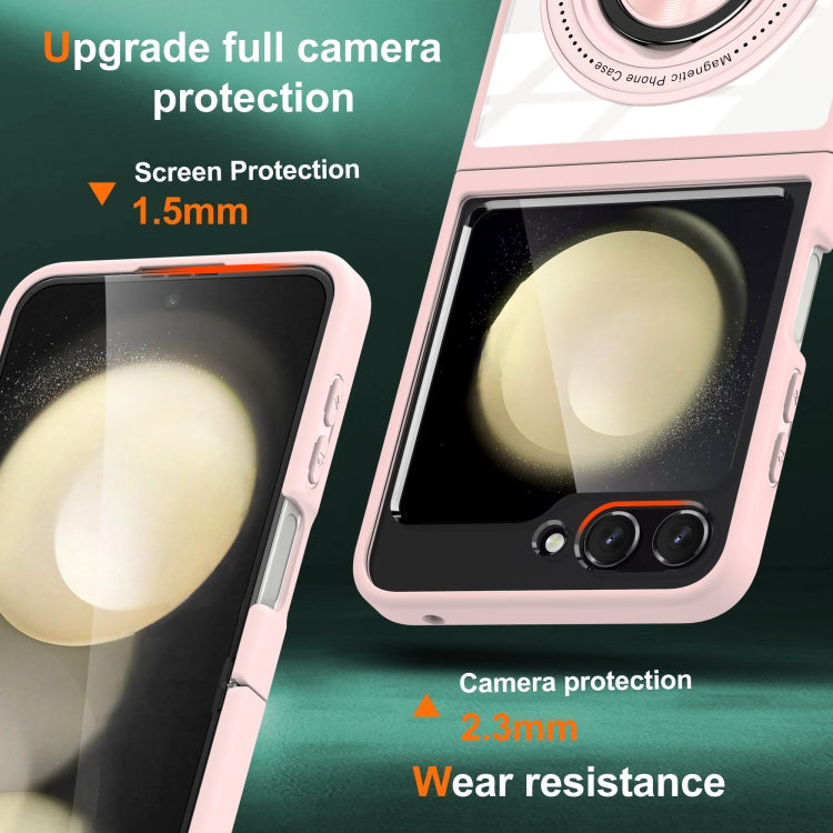 For Samsung Galaxy Z Flip6 / Flip7 FE Magnetic Rotating Ring Holder Phone Case