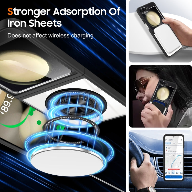 For Samsung Galaxy Z Flip6 / Flip7 FE Magnetic Rotating Ring Holder Phone Case