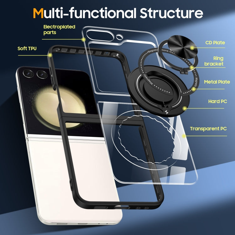 For Samsung Galaxy Z Flip6 / Flip7 FE Magnetic Rotating Ring Holder Phone Case