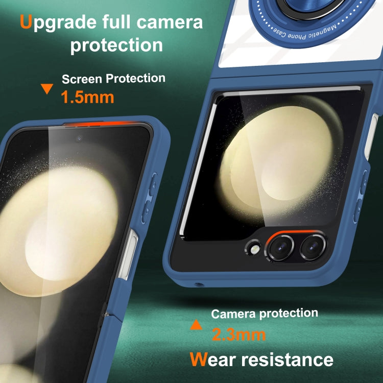 For Samsung Galaxy Z Flip6 / Flip7 FE Magnetic Rotating Ring Holder Phone Case