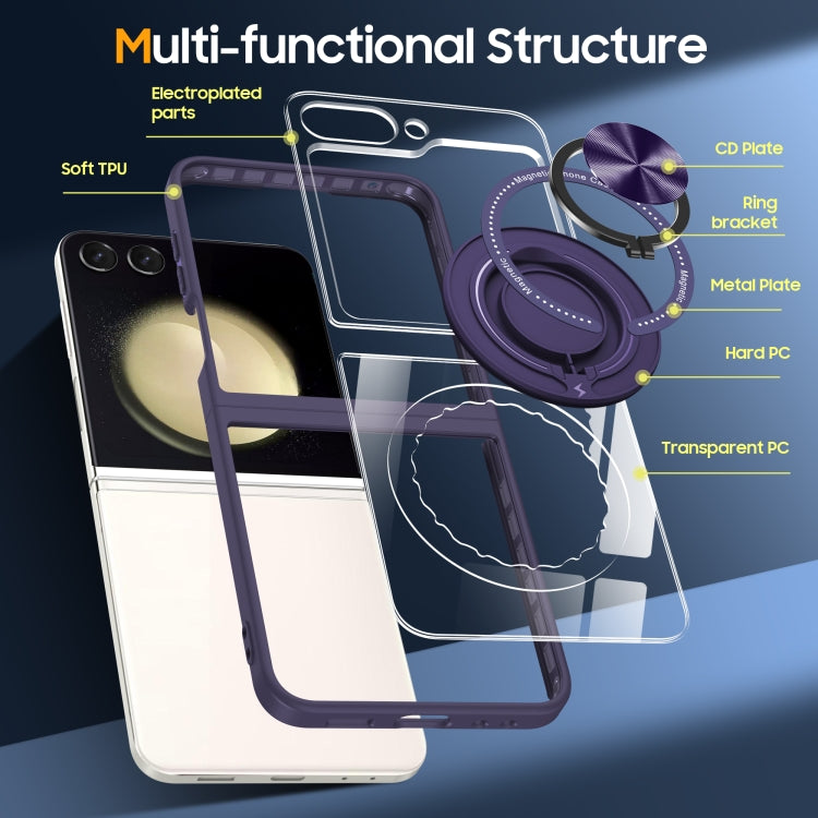 For Samsung Galaxy Z Flip6 / Flip7 FE Magnetic Rotating Ring Holder Phone Case