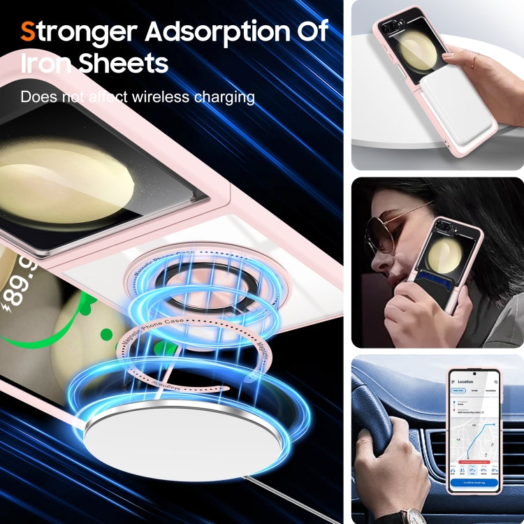 For Samsung Galaxy Z Flip5 Magnetic Rotating Ring Holder Phone Case