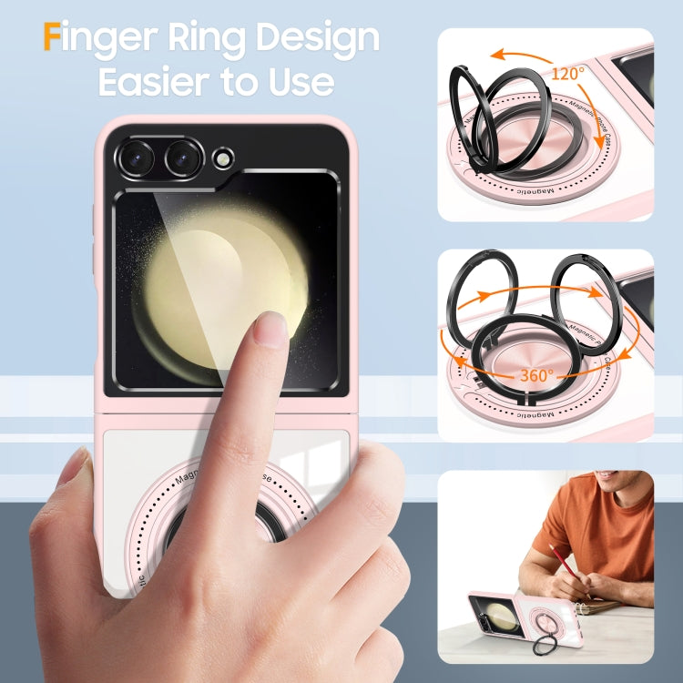 For Samsung Galaxy Z Flip5 Magnetic Rotating Ring Holder Phone Case